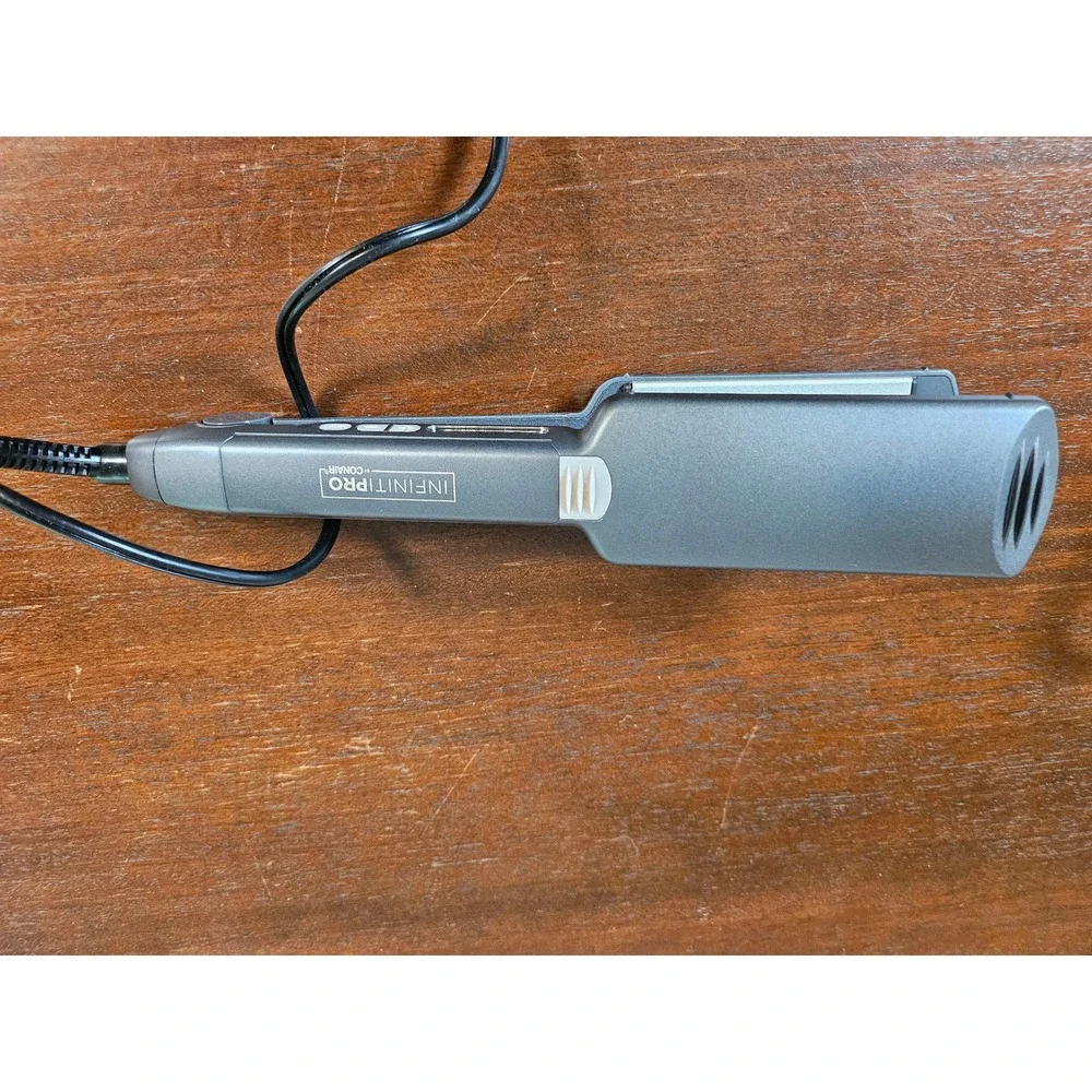 Conair InfinitiPro Flat Iron Women Gray Ceramic Hair Straightener CS221N